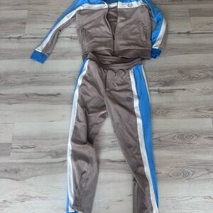 Sergio Tacchini Blue and Brown Track Suit